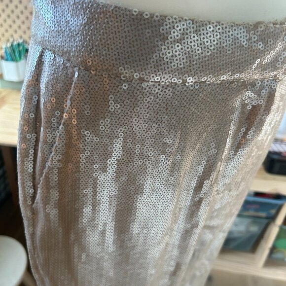 Retrofete Shimmering Cream Flare Pants - Picture 4 of 7